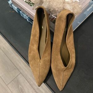 Zara Suede Pointed Flats Size 37 US size 7